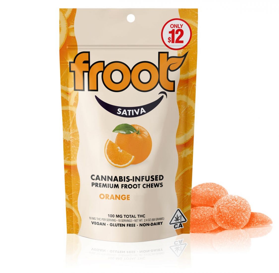 Froot Orange Tangie 100mg Gummies Edibles Gummies