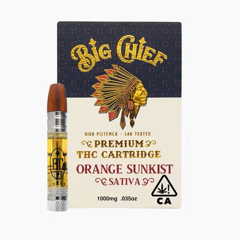Big Chief Orange Sunkist Cartridges 510 Thread