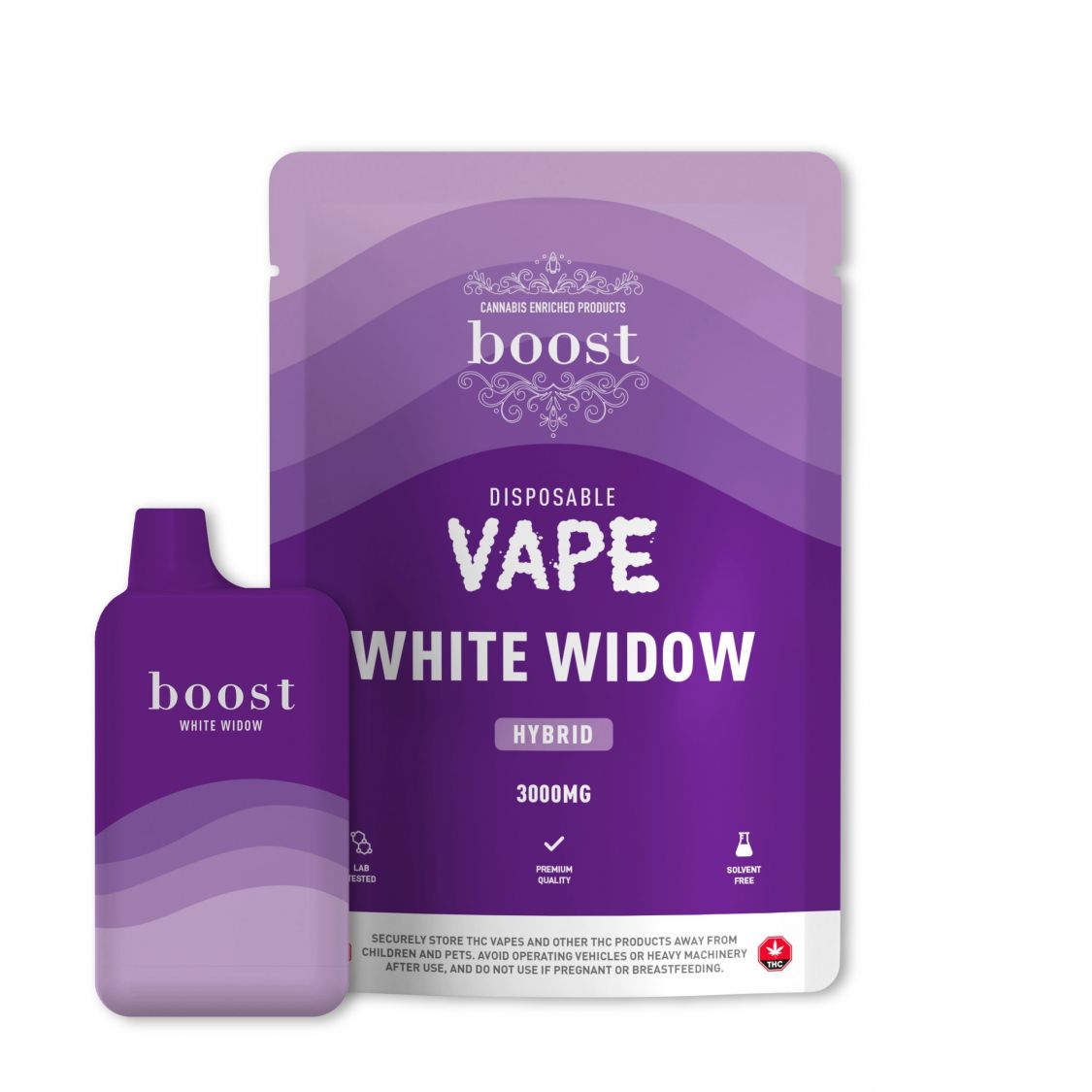 BOOST WHITE WIDOW-3G  DISPOSABLE THC VAPE PEN Vaporizers Ready to Use