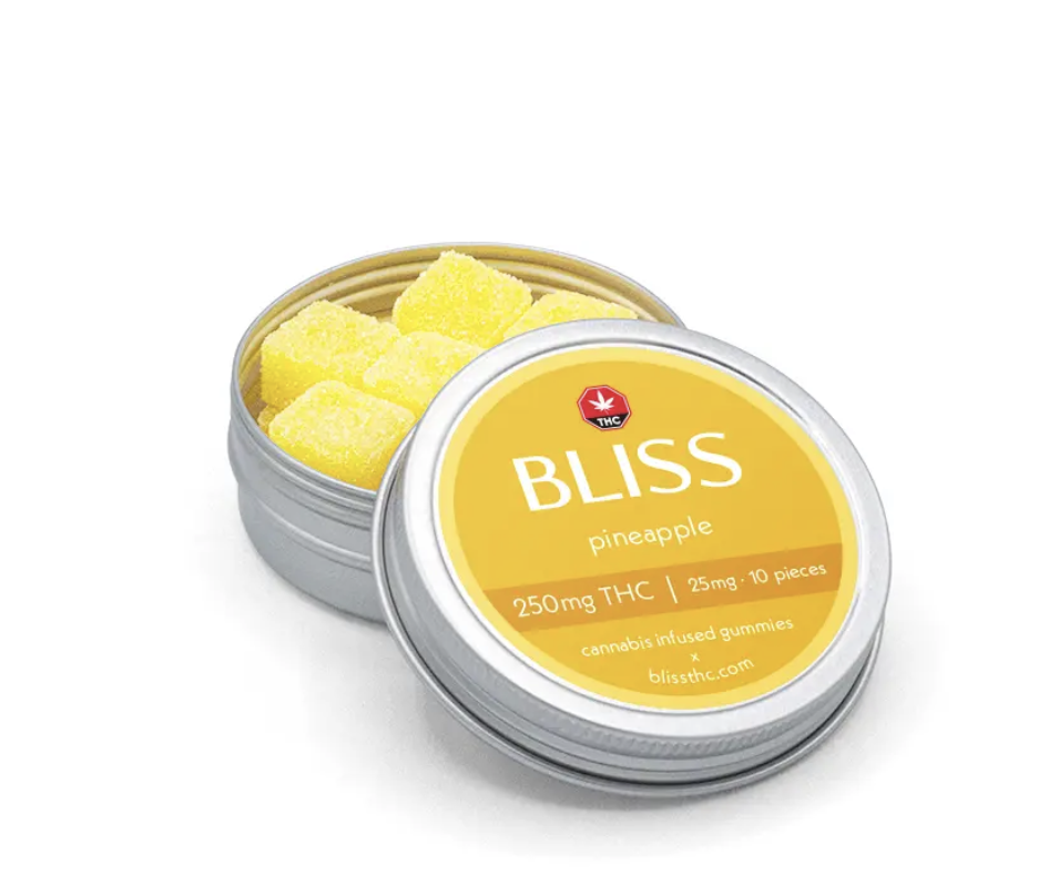 Bliss Bliss Pineapple THC Gummies (250 mg) Edibles Gummies