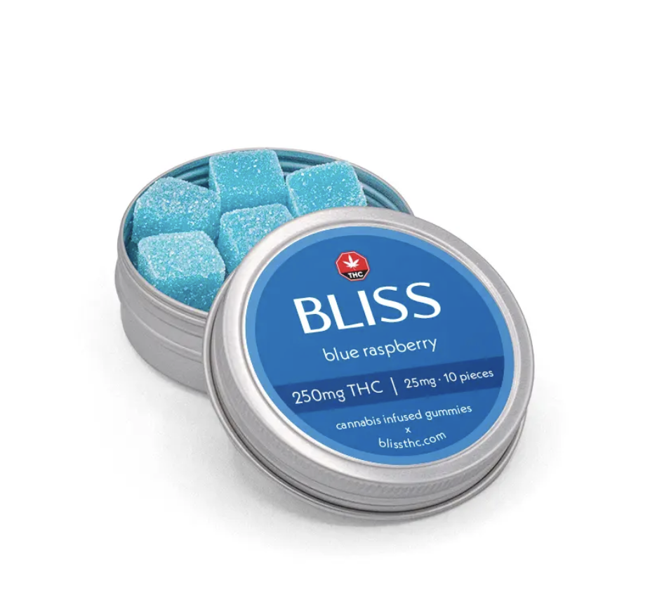 Bliss Bliss Blue Raspberry THC Gummies (250 mg) Edibles Gummies