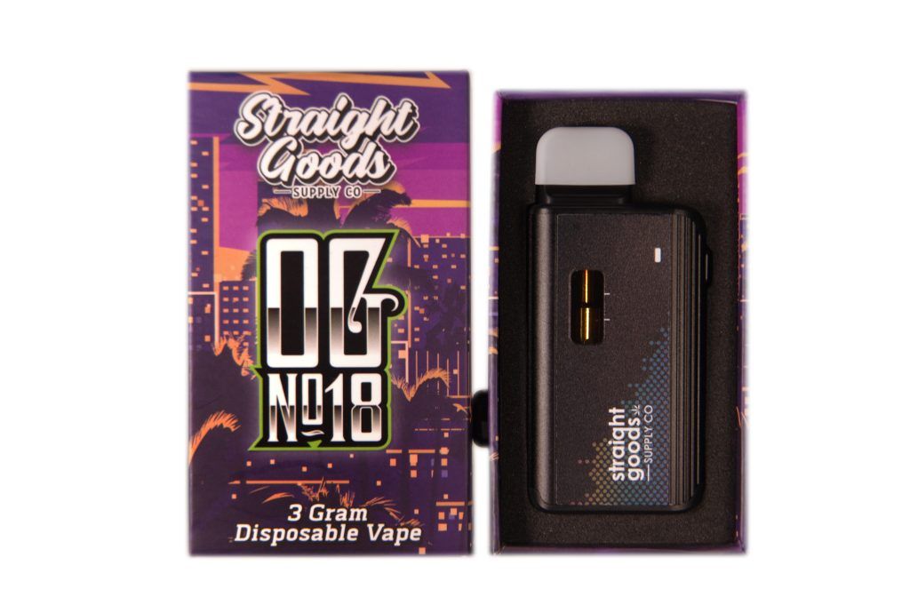 Straight Goods Straight Goods – OG No 18 (3 Gram) Vaporizers Disposable