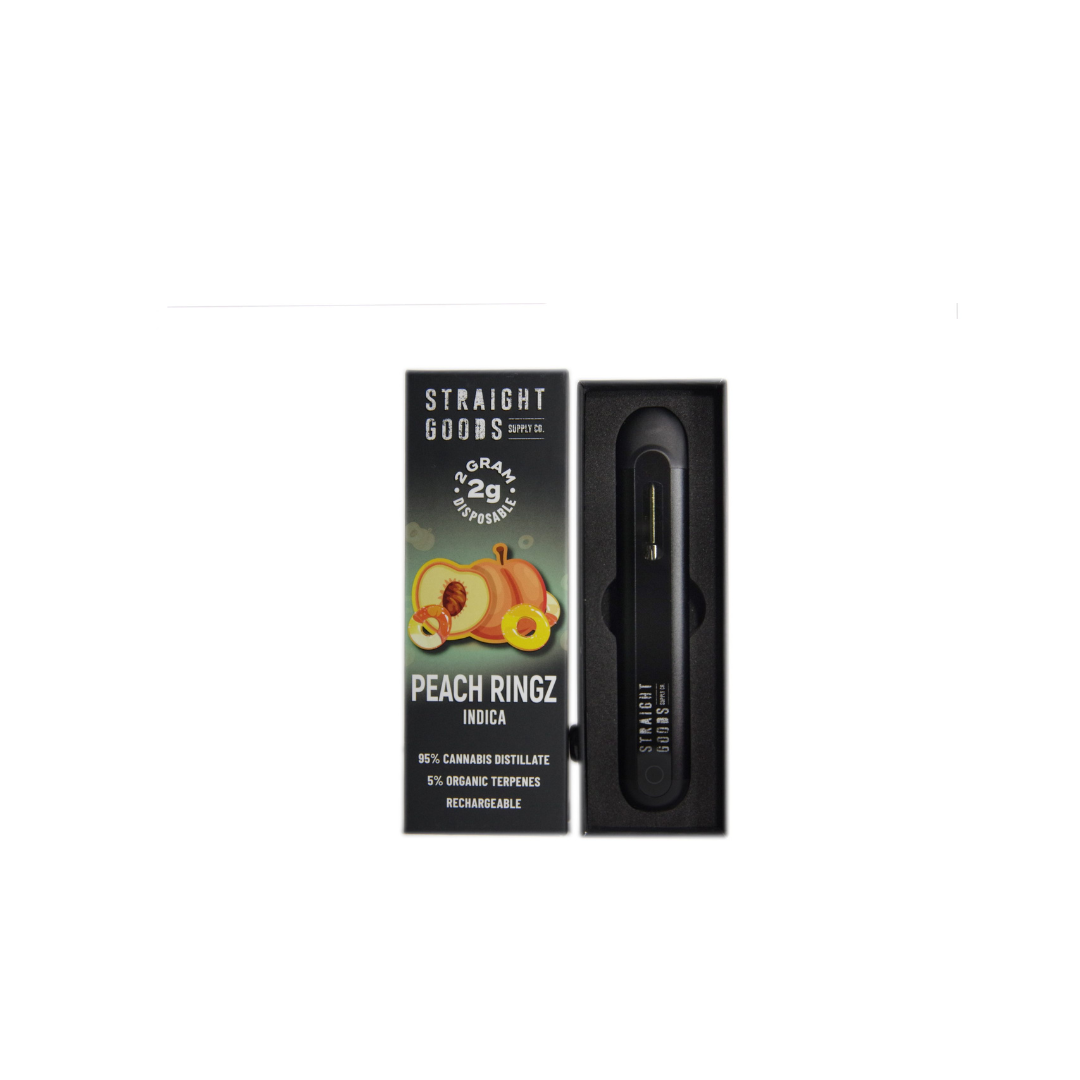 Straight Goods Straight Goods – Peach Ringz Disposable Pen (2g) Vaporizers Disposable