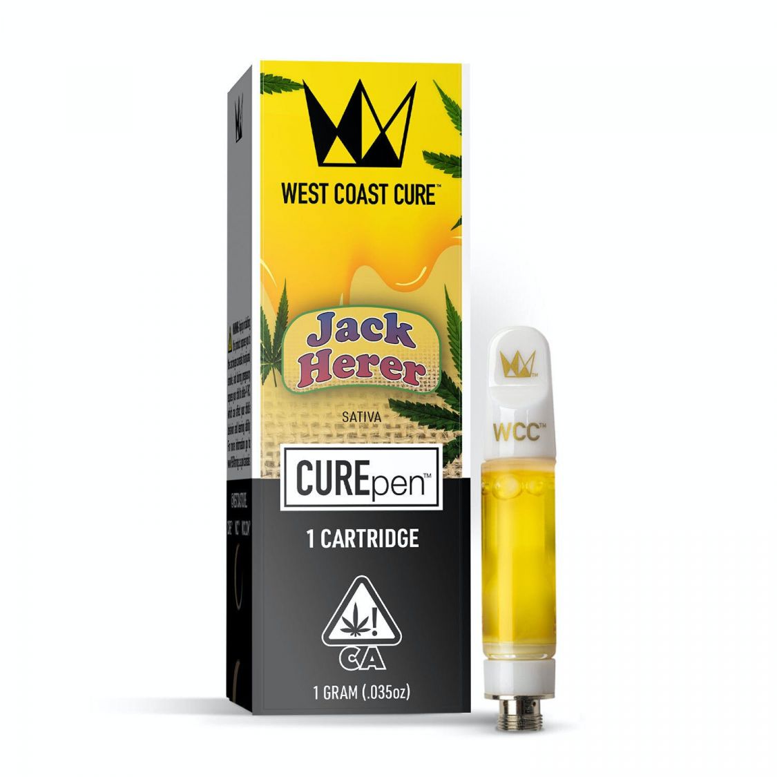 West Coast Cure Jack Herer CUREpen Cartridge Cartridges 510 Thread