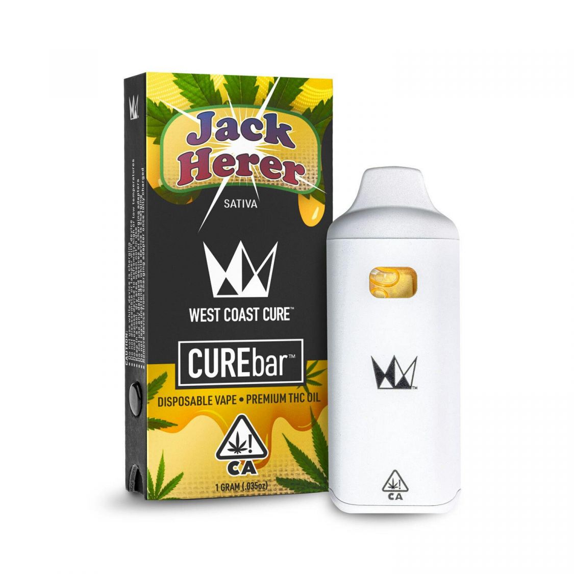 West Coast Cure Jack Herer CUREbar Disposable Vaporizers Disposable