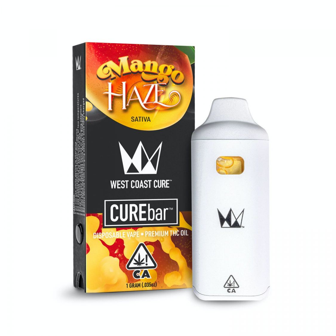 West Coast Cure Mango Haze CUREbar Disposable Vaporizers Disposable