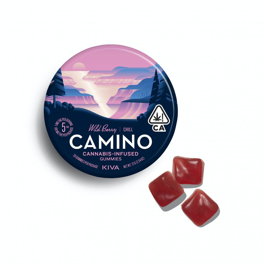 Camino Camino Gummies: Wild Berry 100mg THC Edibles Gummies