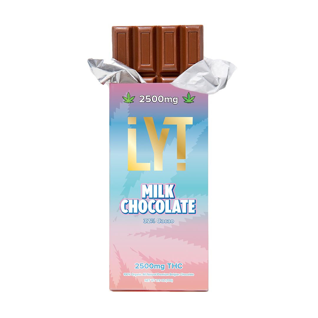 LYT Indica Milk Chocolate 2500mg - 3 for $120 Edibles Chocolates