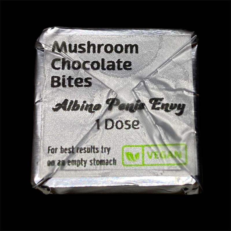 Healing Nug Magic Mushroom Dark Chocolate Bite (vegan) - 4 for $60 Edibles Chocolates