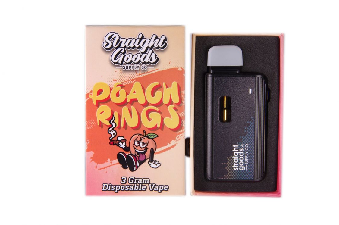 Straight Goods Straight Goods – Peach Ringz Disposable Pen (3g) Vaporizers Disposable