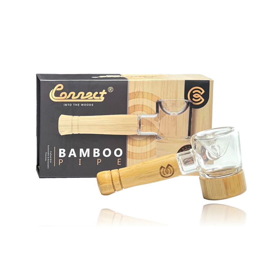 Connect Into The Woods Natural Bamboo Pipe Accessories Glassware