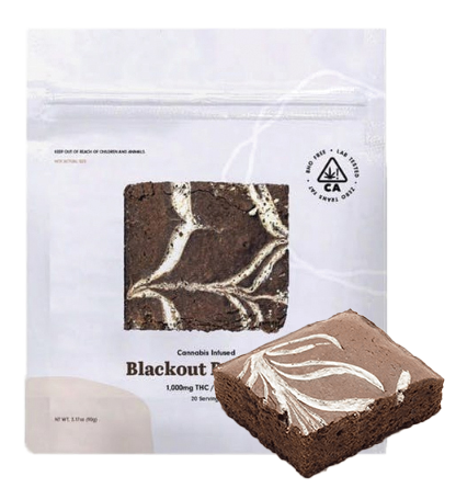 The Cookie Factory Blackout Brownie 1000mg Edibles Baked Goods