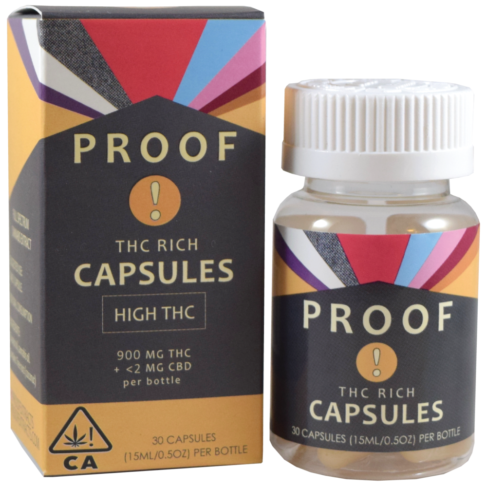 PROOF HIGH THC CAPSULES 30MG PER CAP Capsules / Tablets Capsule