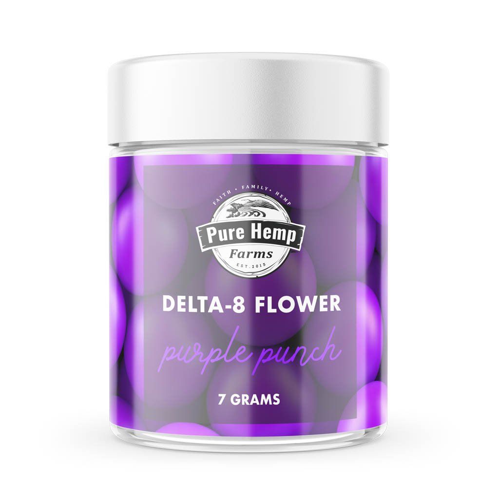 PURE HEMP FARMS Purple Punch Delta-8 THC Flower  