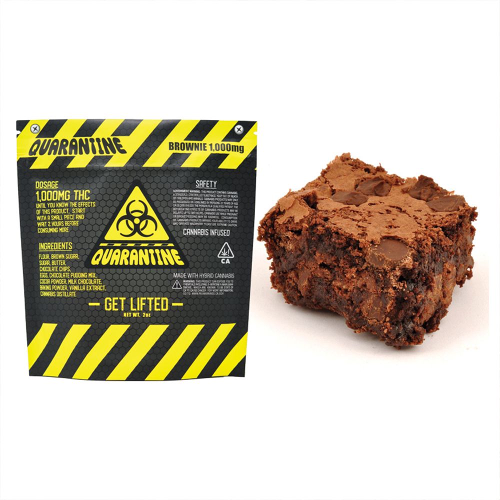 Quarantine 1000mg Brownie Edibles Baked Goods