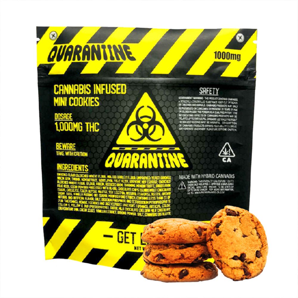 Quarantine 1000mg Mini Cookies Edibles Cookies