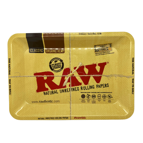 RAW RAW CLASSIC ROLLING TRAY -MEDIUM-METAL Accessories Trays