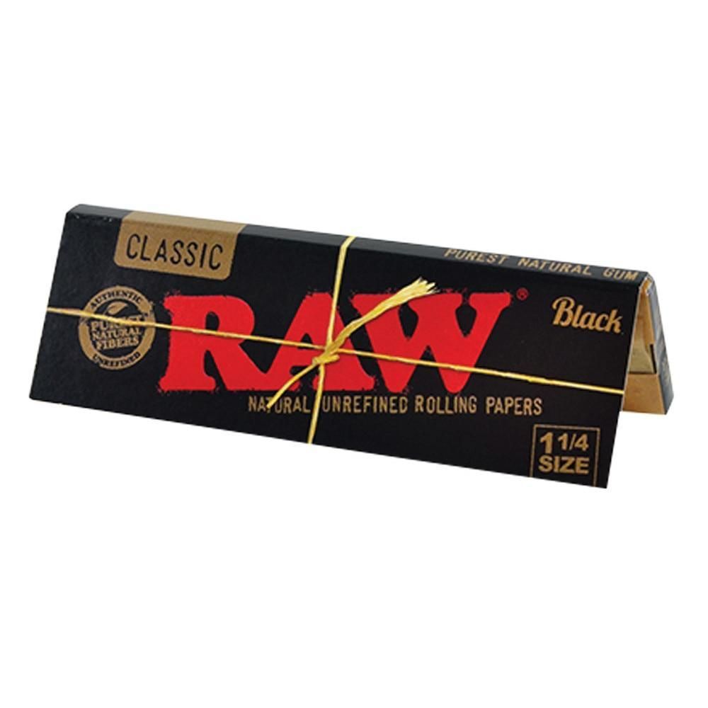 RAW RAW Black 1-1/4 Papers Accessories Paper / Rolling Supplies