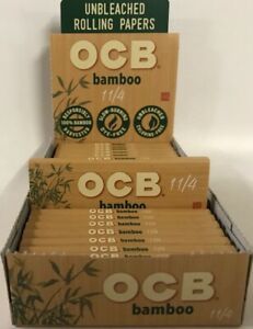  OCB BAMBOO UNBLEACHED ROLLING PAPERS 1 1/4 Accessories Paper / Rolling Supplies