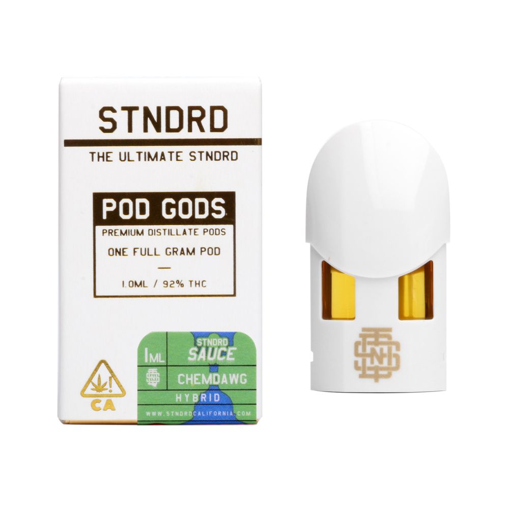STNDRD Chemdawg Sauce Pod Live Resin Cartridges Pods