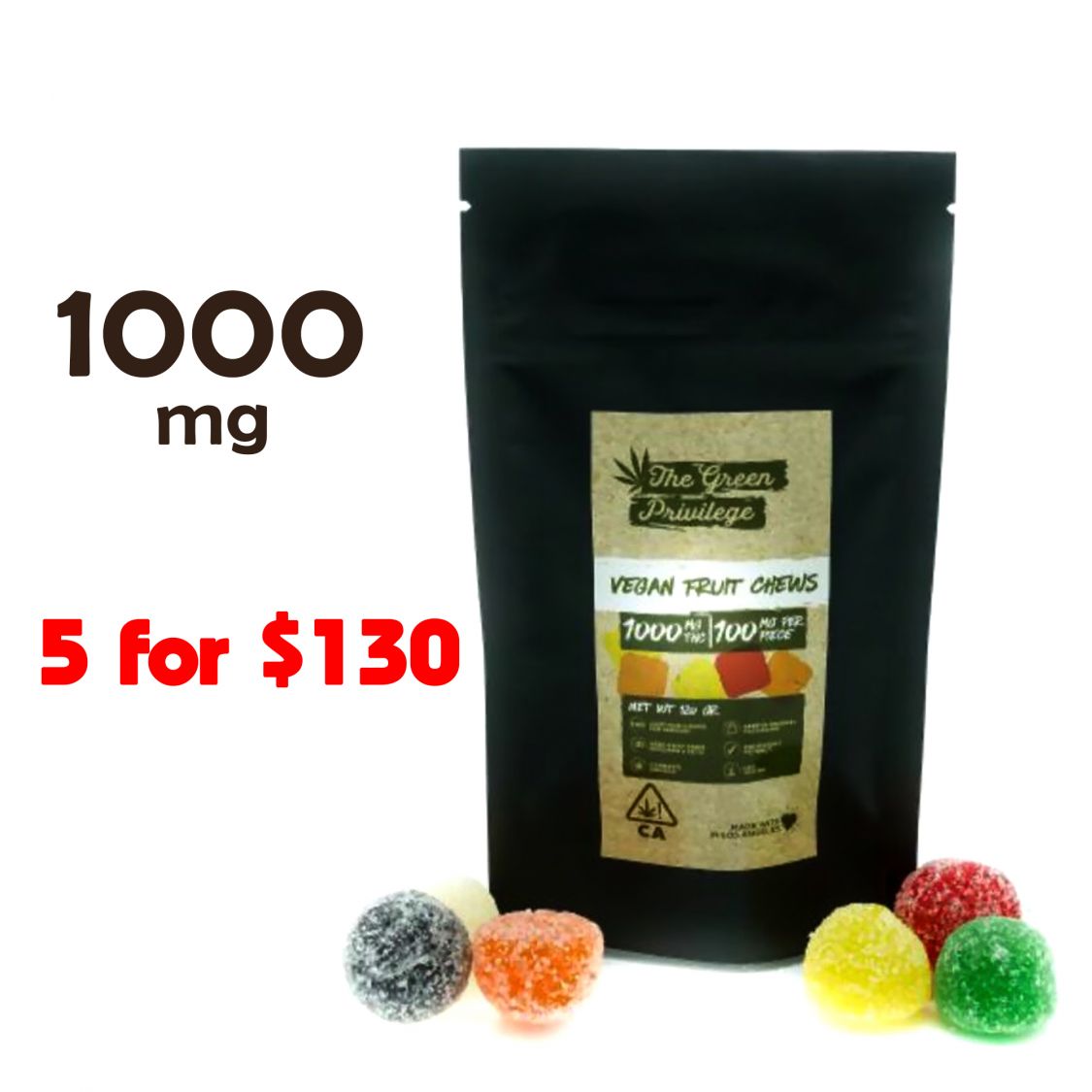 Reward Vegan Fruit Chews 1000mg